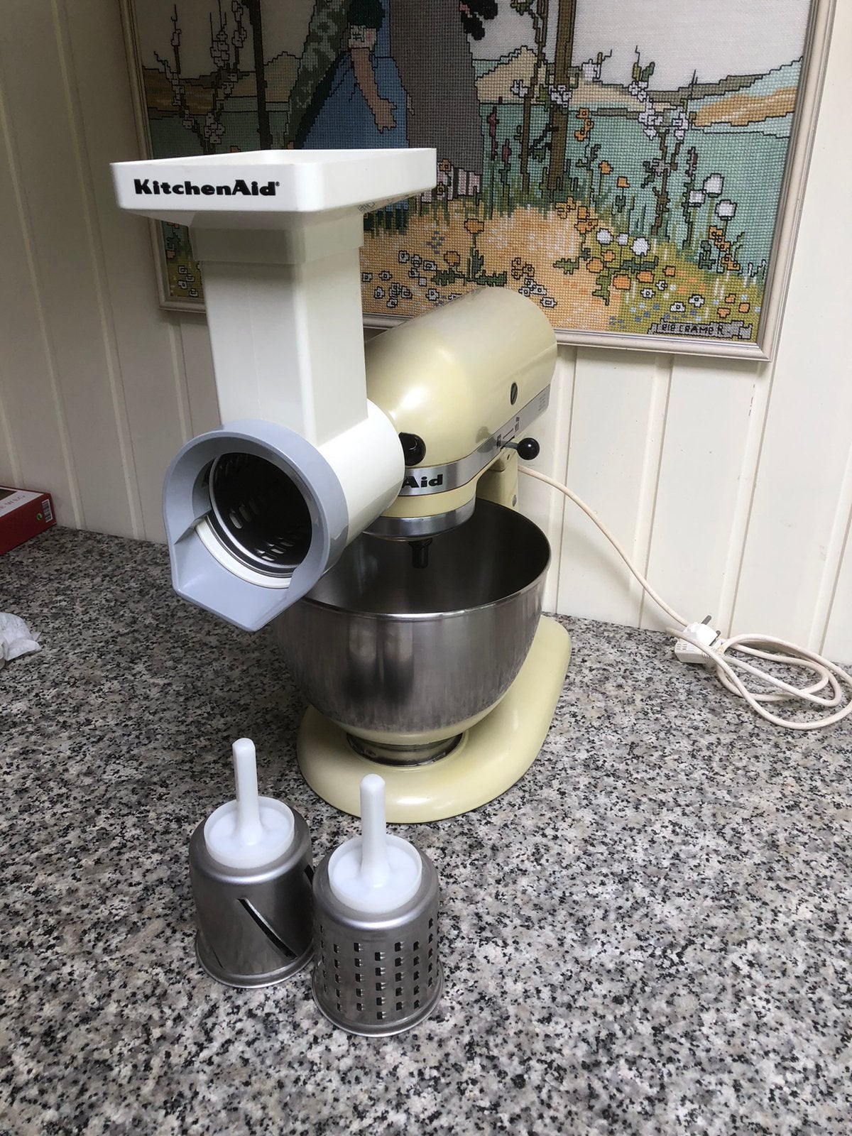 KitchenAid accessoire opzet-rasp/snijder, Ophalen of Verzenden, Zo goed als nieuw
