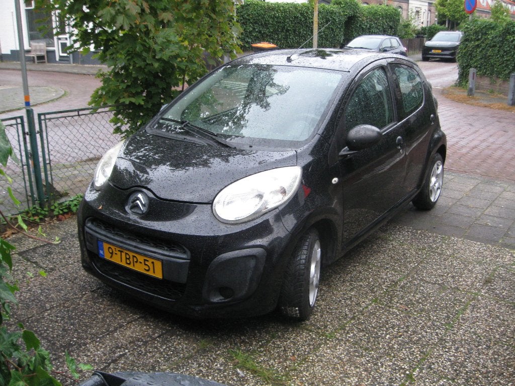 Citroën C1 1.0i 68PK 5D 2012 Zwart,apk,zuinig,goed,1675e, Voorwielaandrijving, Stof, 4 stoelen, C1