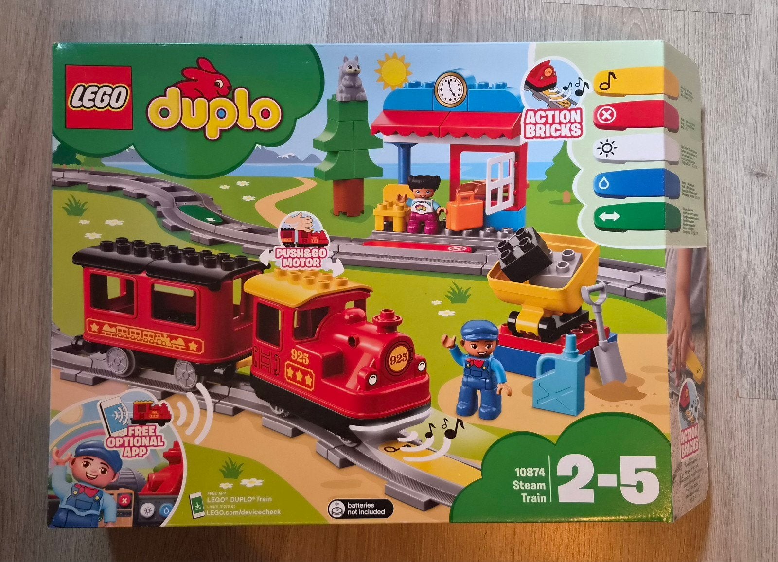 Lego Duplo Stoomtrein 10874 - Compleet en in prima staat, Overige thema's, Lego, Ophalen of Verzenden, Zo goed als nieuw