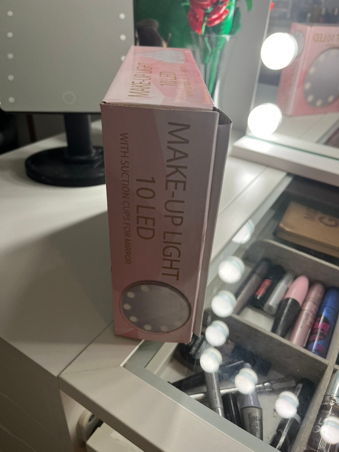 Make-up Light 10 LED met zuignappen voor spiegel, Ophalen, Nieuw, Kunststof, Modern