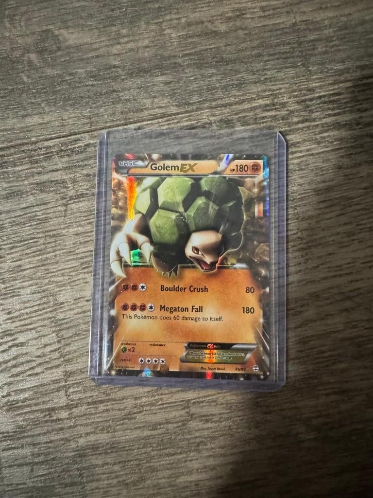 Golem EX pokemon kaart, Ophalen of Verzenden, Zo goed als nieuw, Losse kaart