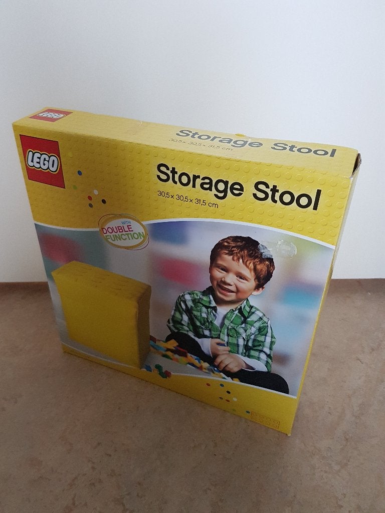 LEGO opbergpoef, geel, nieuw in doos, Overige thema's, Lego, Overige typen, Nieuw