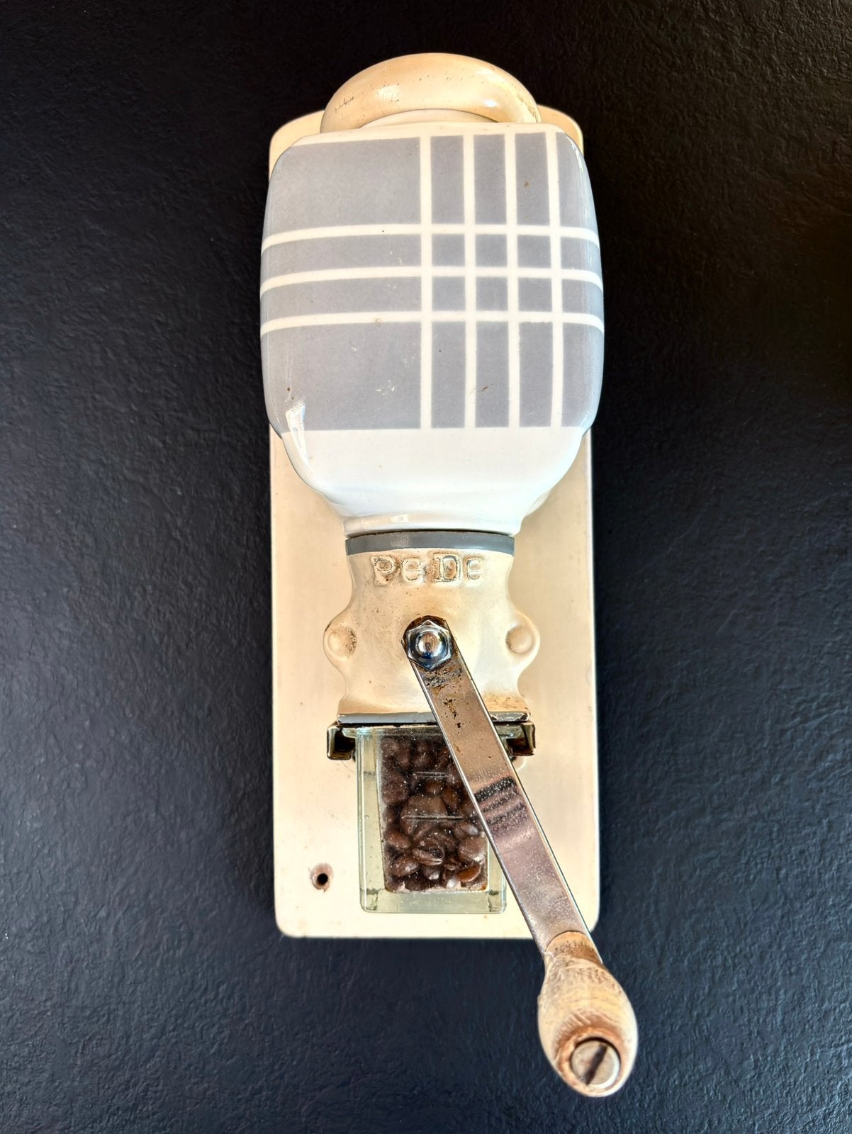 Koffiemolen PeDe vintage, Antiek en Kunst, Curiosa en Brocante, Ophalen of Verzenden
