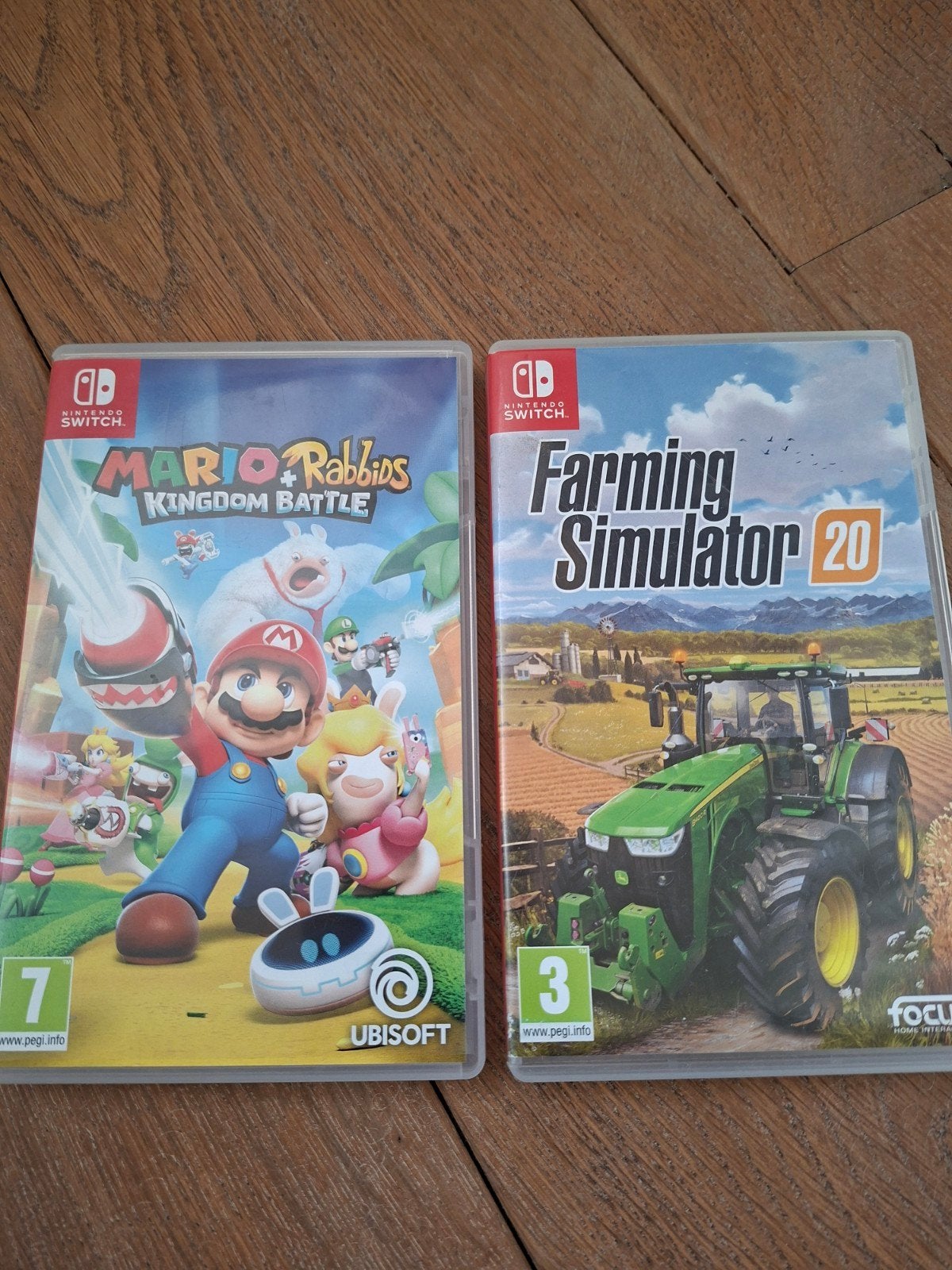 Mario + Rabbids Kingdom Battle & Farming Simulator 20 Switch, Spelcomputers en Games, Ophalen of Verzenden