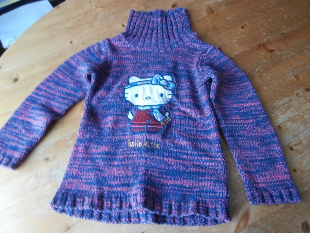 trui roze trui met col coltrui van Hello Kitty maat 116, Gebruikt, Meisje, Trui of Vest, Ophalen of Verzenden