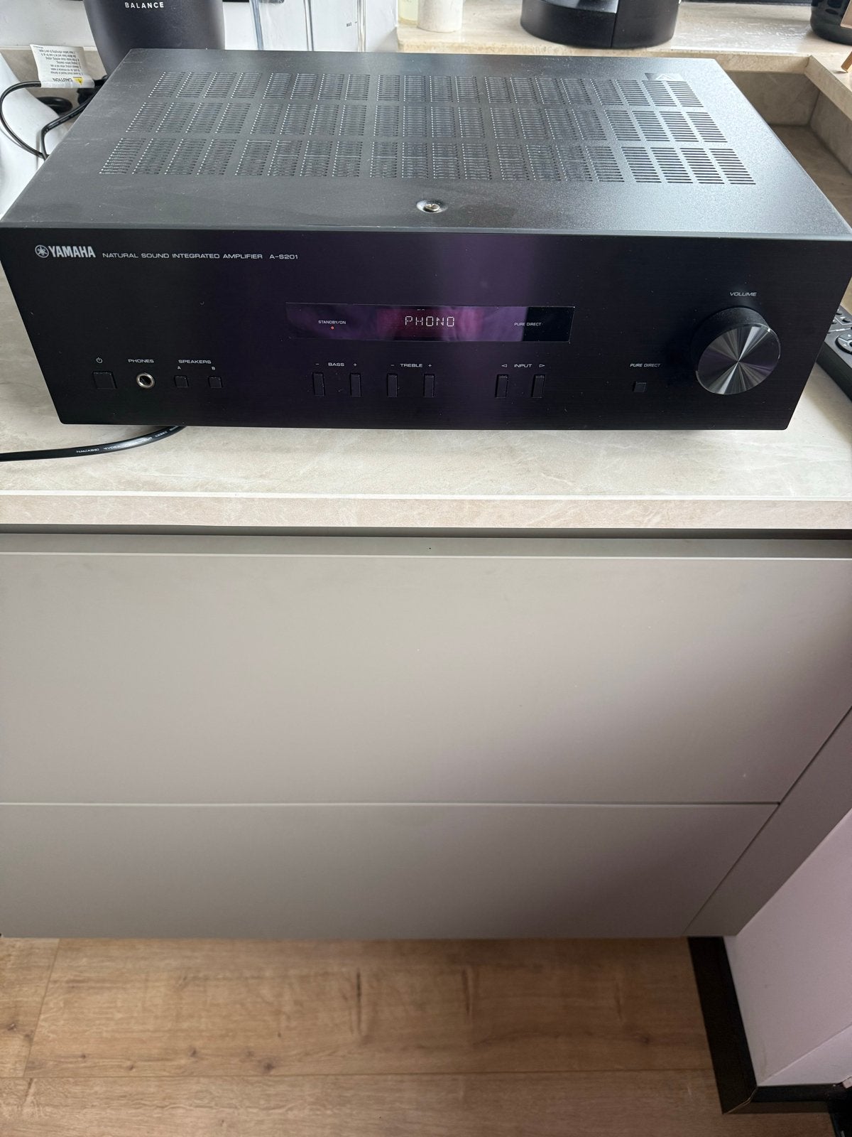 Yamaha A-S201 Stereo Versterker - Krachtig Geluid, Ophalen, Yamaha, Zo goed als nieuw, 120 watt of meer