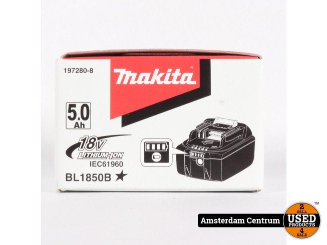 Makita 5.0AH V18 Accu - Nieuw In Seal, Makita, Nieuw, Support@makita.com, Makita Corporation, 3-11-8, Sumiyoshi-cho, 
Anjo, Aichi 446-8502
Japan