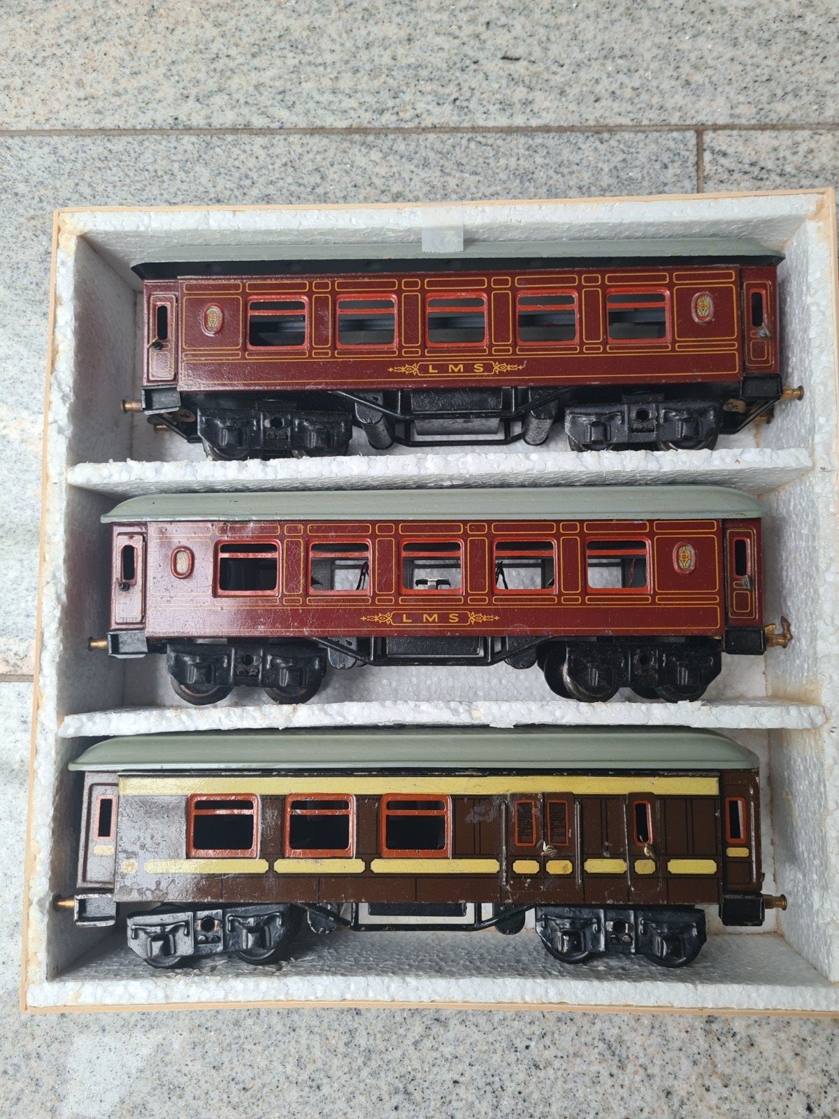 3 personen wagens spoor 0, Antiek en Kunst, Antiek | Speelgoed, Ophalen of Verzenden