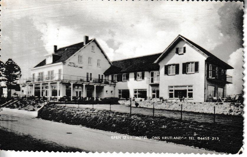 EPEN - HOTEL ONS KRIJTLAND, Ophalen of Verzenden, 1960 tot 1980, Gelopen, Limburg