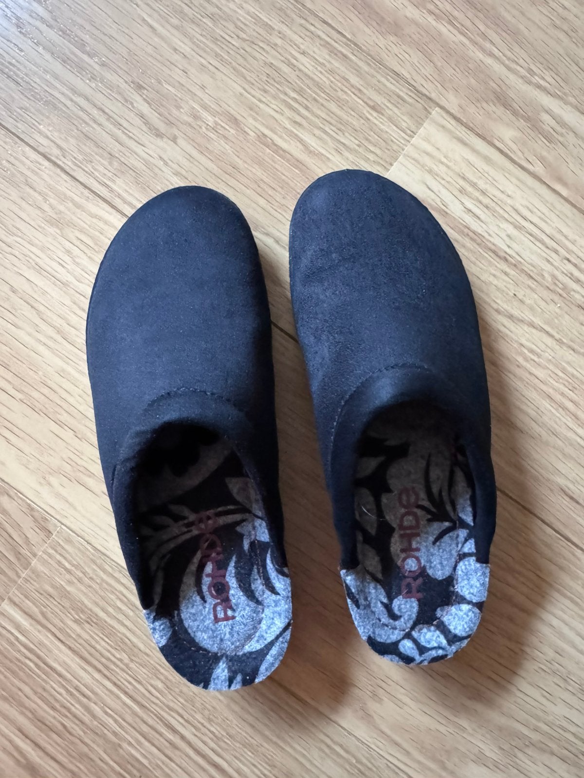 ROHDE dames pantoffels zwart, Ophalen, Zo goed als nieuw, Zwart, Pantoffels of Sloffen