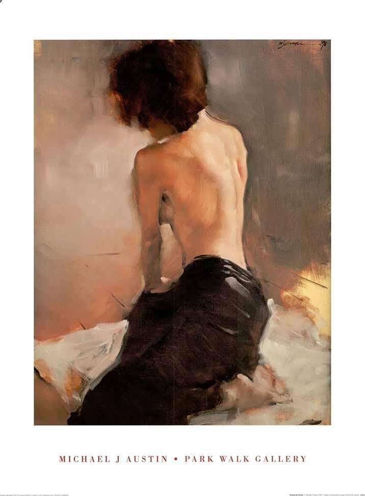 gelimiteerde editie print van 'Woman Kneeling' door Michael, Ophalen