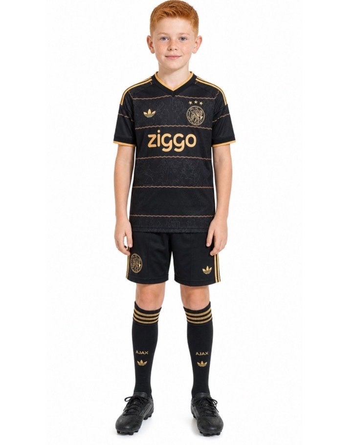 Ajax Uit Tenue 2026/2027 Kind - Zwart/Goud, Kinderen en Baby's, Kinderkleding | Overige, Verzenden, Nieuw, Jongen of Meisje