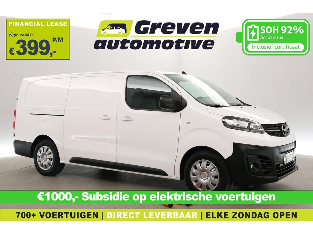 Opel Vivaro-e 75 kWh L3H1 | Snelladen | SOH 92% | Clima | Ca, Auto's, Bestelauto's, 136 pk, Gebruikt, Wit, Opel