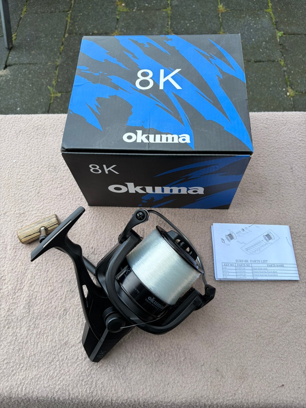 Nieuwe okuma 8k big pit molen, Watersport en Boten, Ophalen of Verzenden, Nieuw, Molen