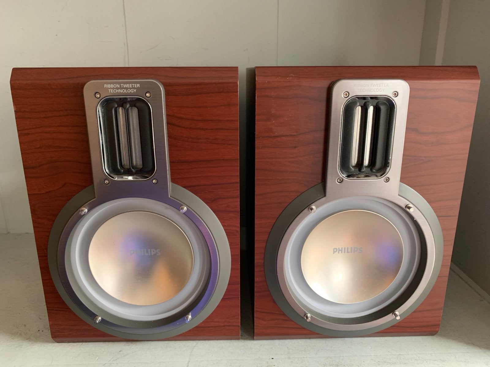 Philips FWB-MCM760 Luidsprekers - Ribbon Tweeter Nieuwstaat, Philips, Gebruikt, Ophalen of Verzenden, Basreflex