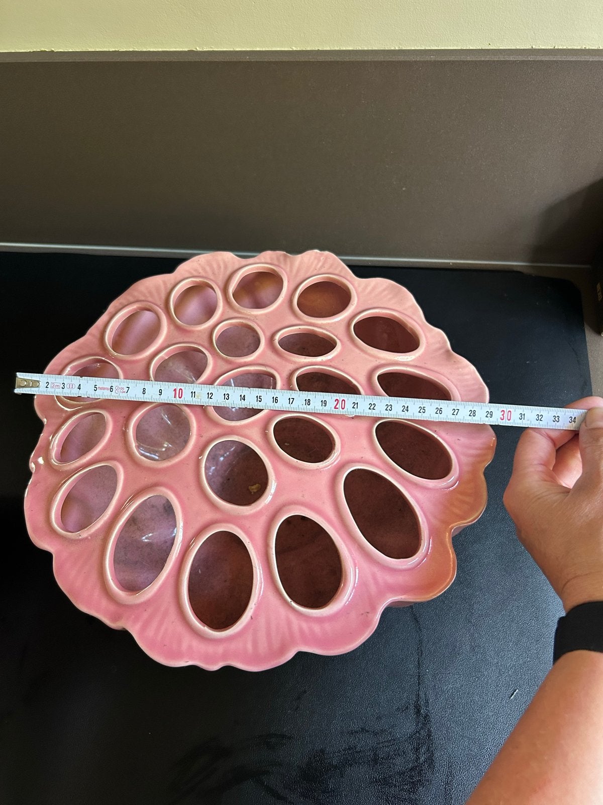 Des pots Roze keramische bloemenvaas/stekvaas in lotusvorm, Ophalen, Roze