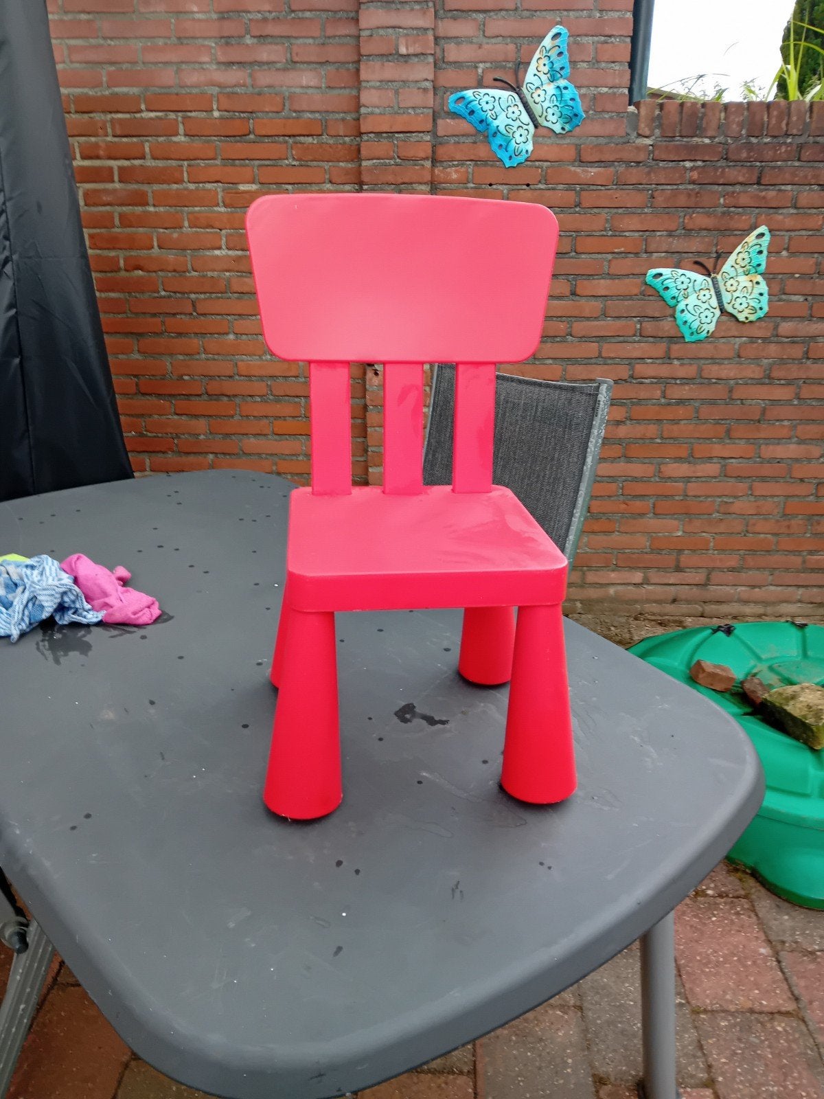Rode Ikea Mammut  stoeltje kind, Ophalen, Gebruikt, Overige typen