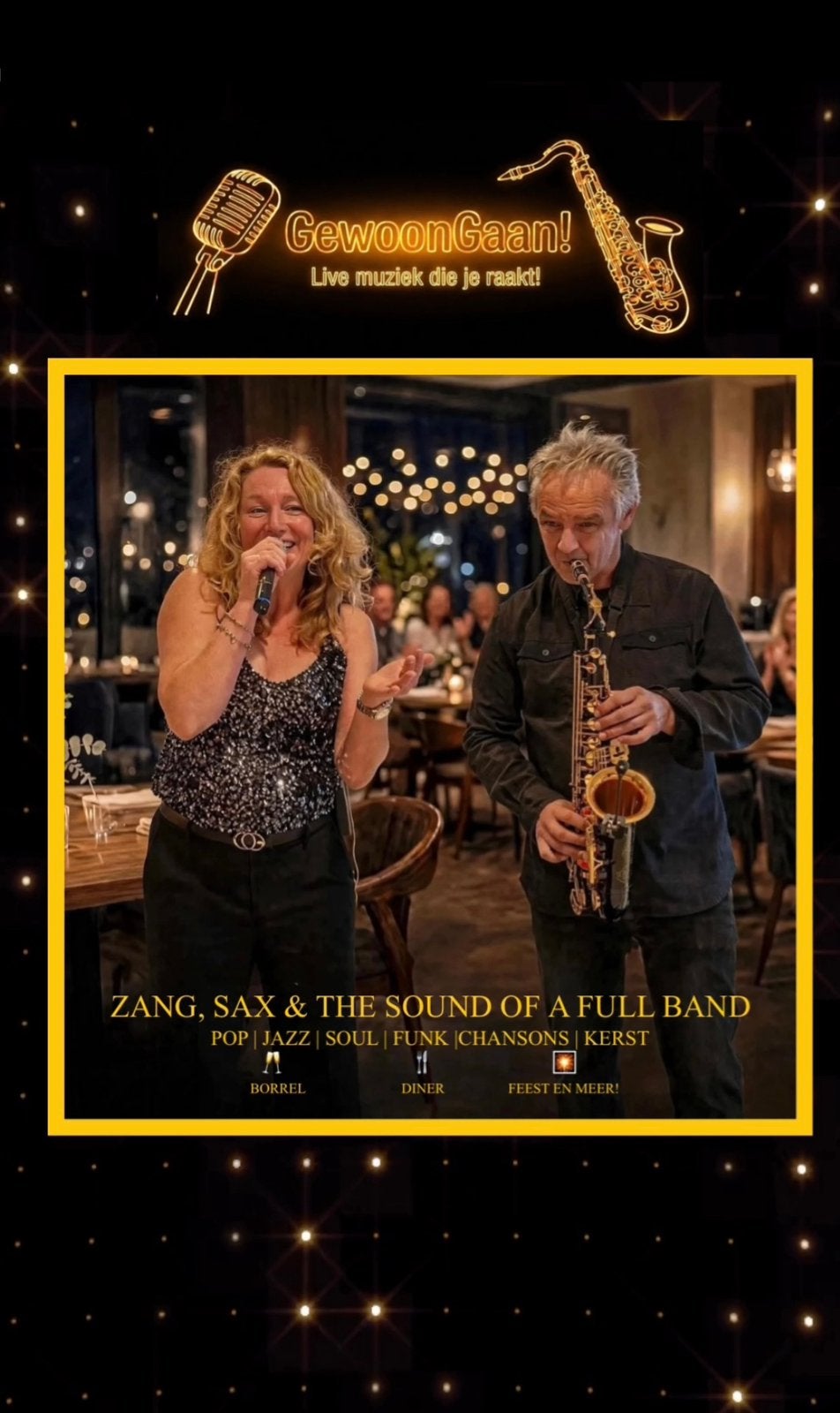 GewoonGaan! - Live sax en zang voor jouw feest of event!, Overige artiesten
