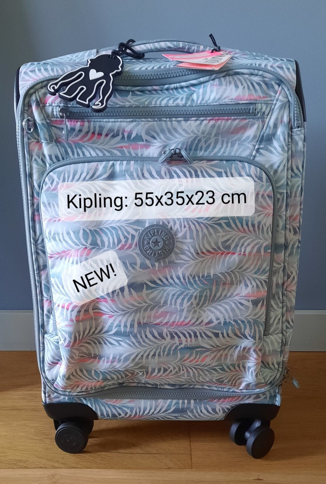 Nieuwe Kipling Palmtree S handbagage trolley koffer 55x35x23, Overige materialen, Wieltjes, 50 tot 60 cm, Nieuw