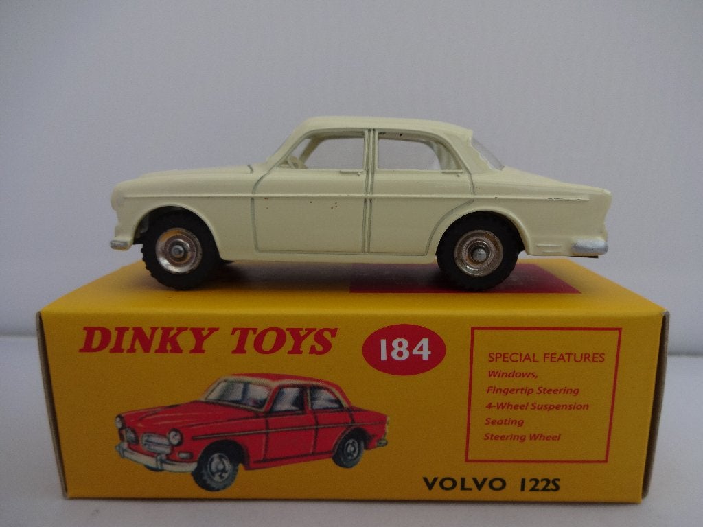 Volvo 122S crème nr: 184 van Dinky Toys 1:43, Ophalen of Verzenden, Nieuw, Auto, Dinky Toys