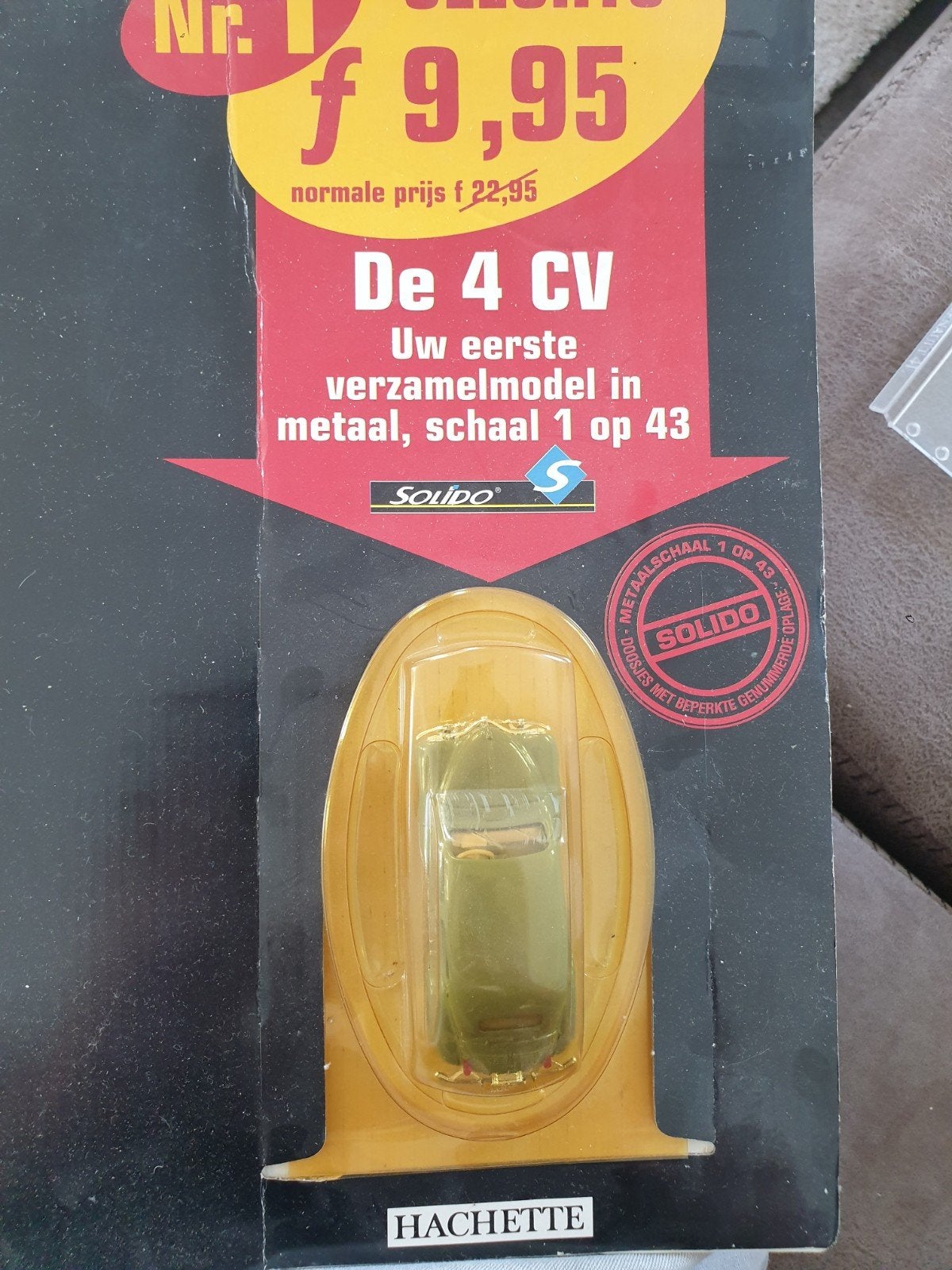 Solido Hachette Renault 4 CV - Verzamelaarsmodel 1:43, Hobby en Vrije tijd, Modelauto's | 1:43, Ophalen of Verzenden, Nieuw, Auto