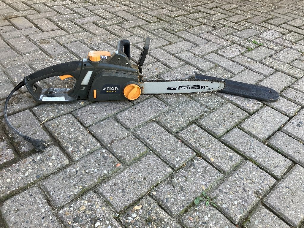 Kettingzaag electrisch, Ophalen, Gebruikt