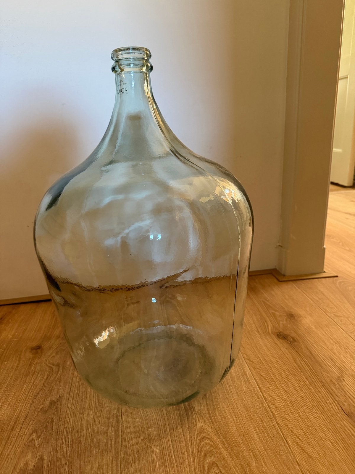 Grote glazen vaas/ mandfles / gistfles, Ophalen