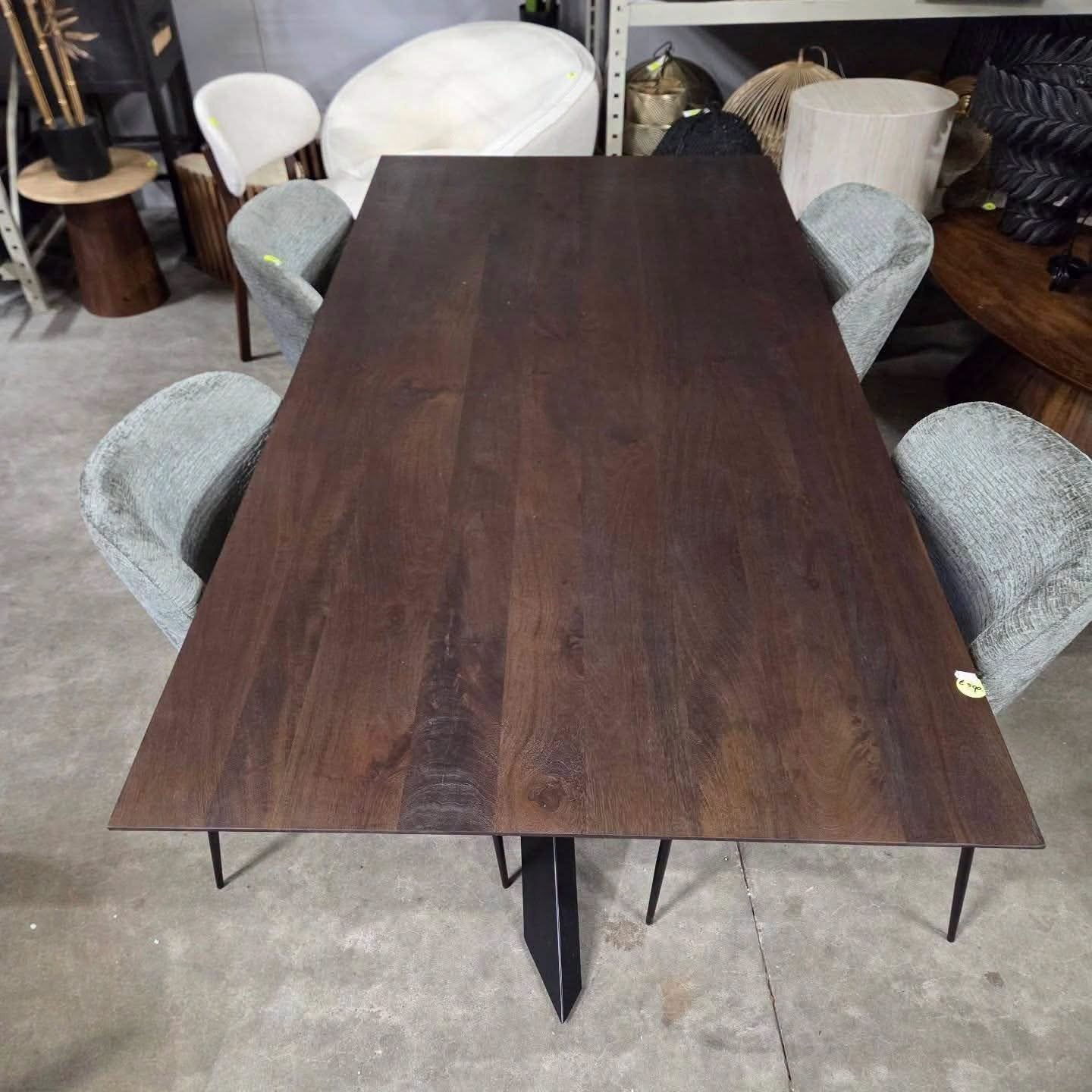 Eettafel Alore donkerbruin 200 cm van PTMD, Ophalen