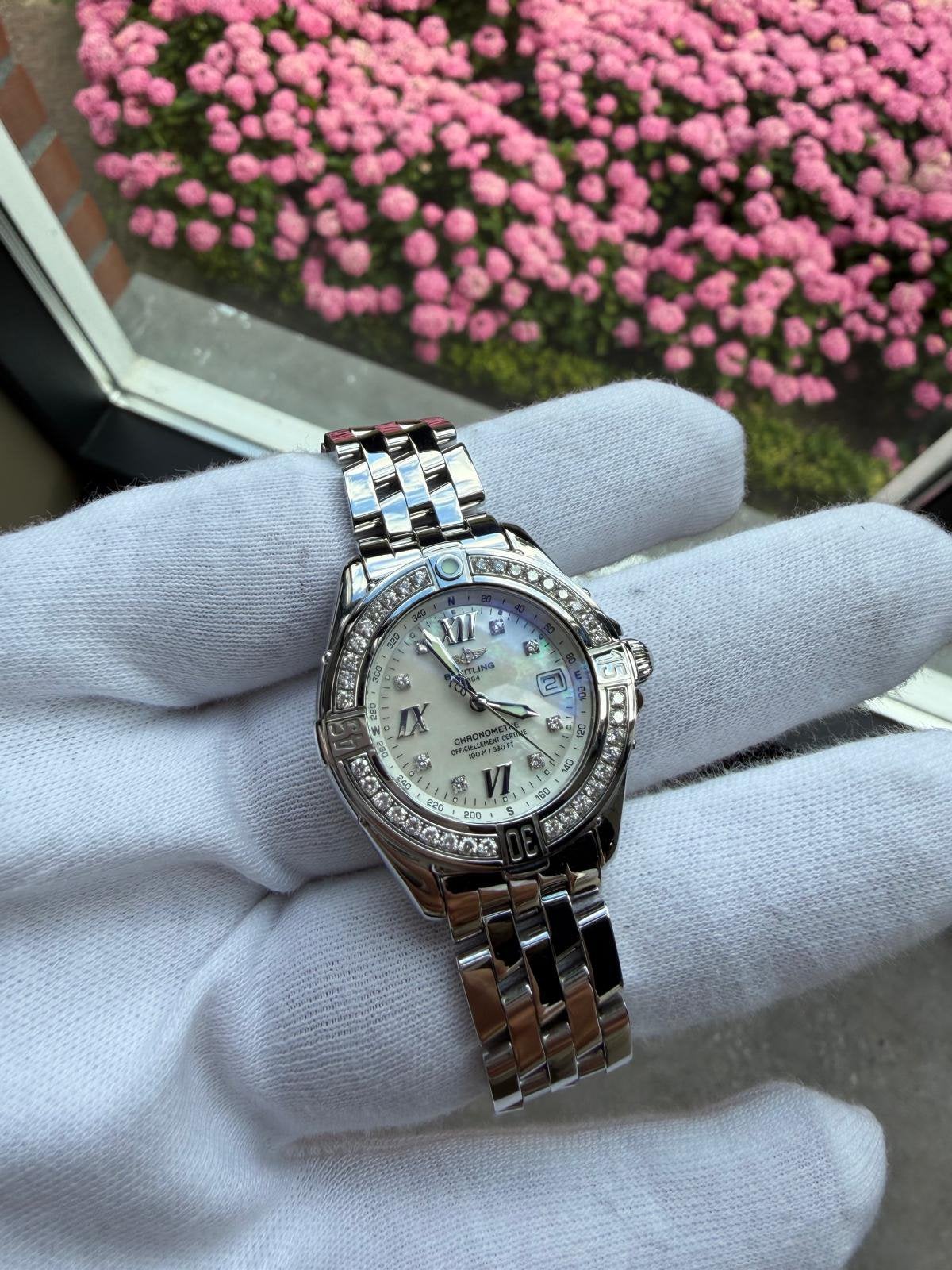 Breitling B-Class Lady 31mm Full Set (2004), Overige merken, Staal, Breitling, Zo goed als nieuw