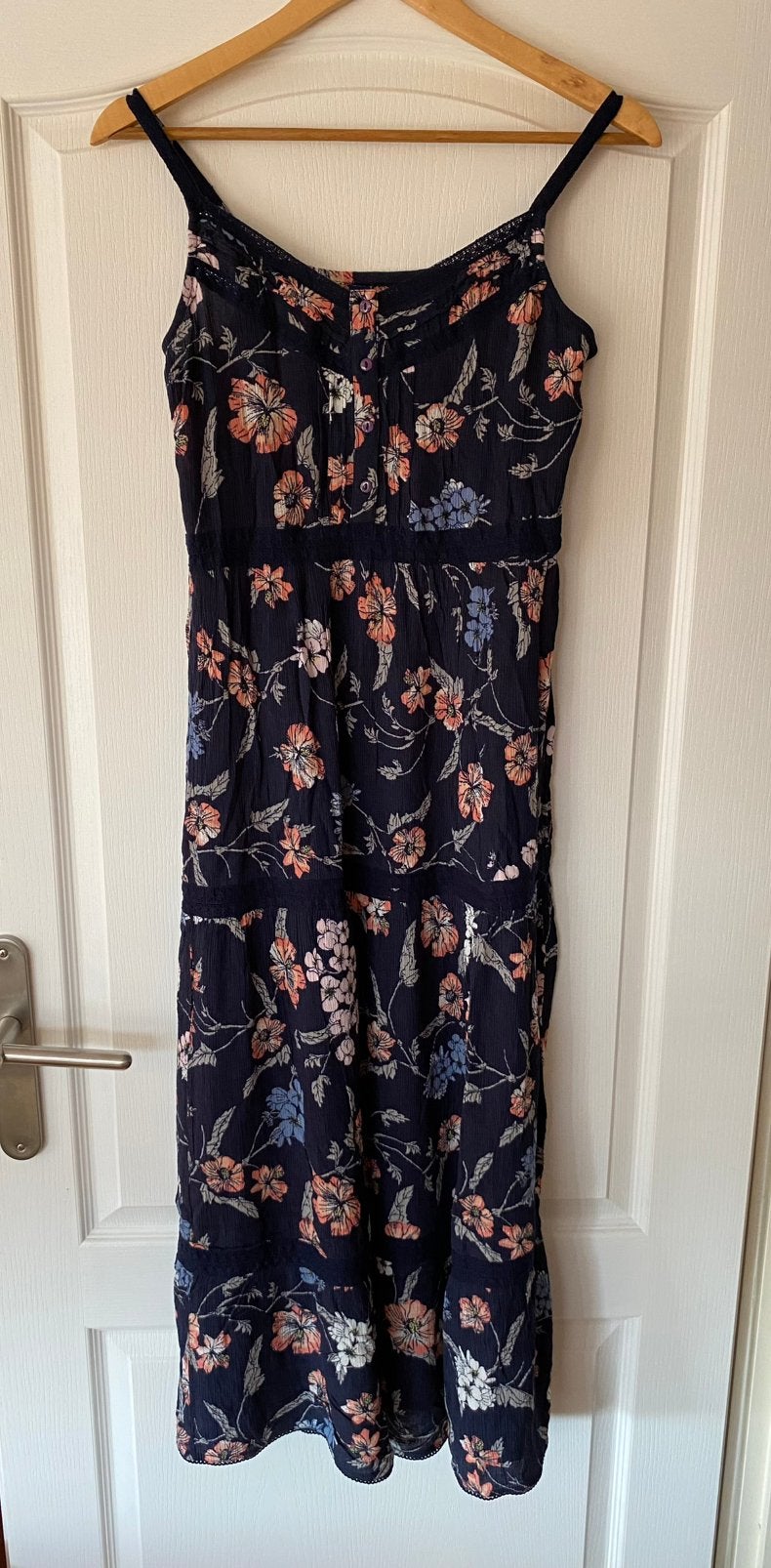 Lange zomerjurk Anytime donkerblauw maat 40, Kleding | Dames, Jurken, Maat 38/40 (M), Blauw, Ophalen of Verzenden, Zo goed als nieuw