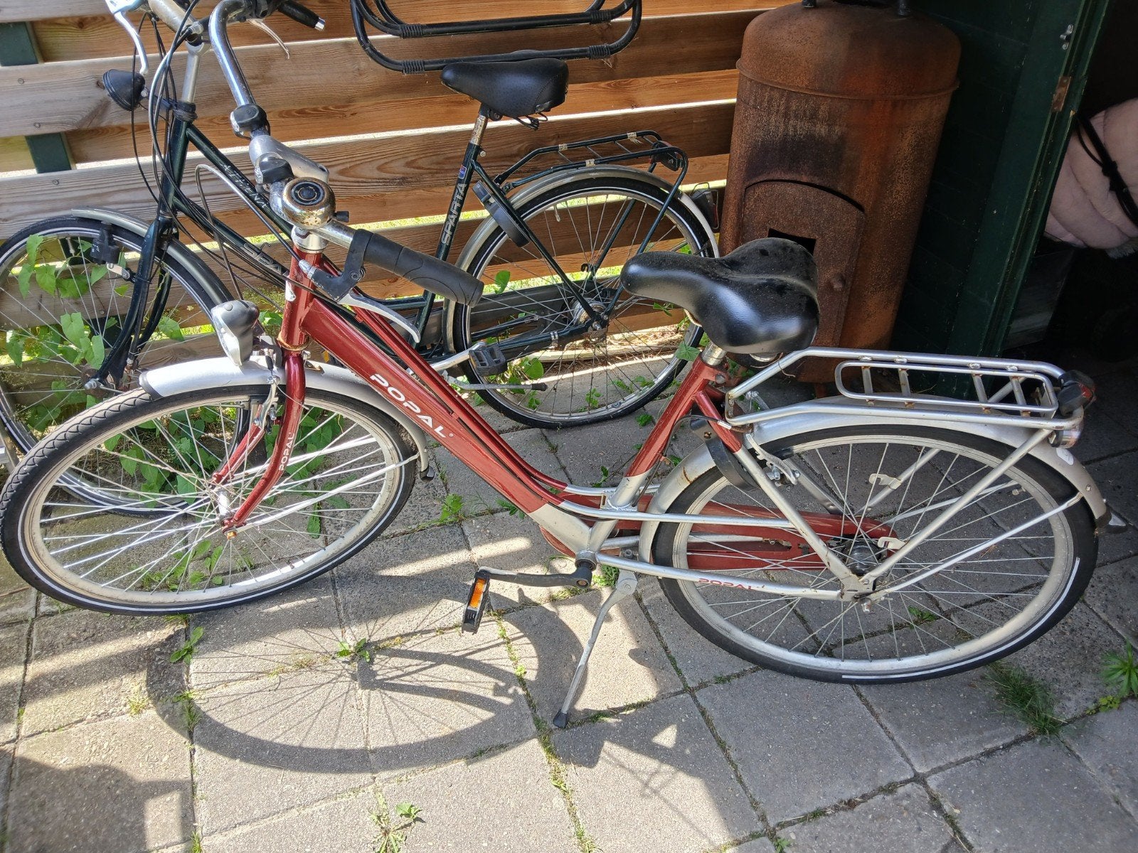 Popal damesfiets, rood, 28 inch, Overige merken, Gebruikt, Velgrem, Versnellingen