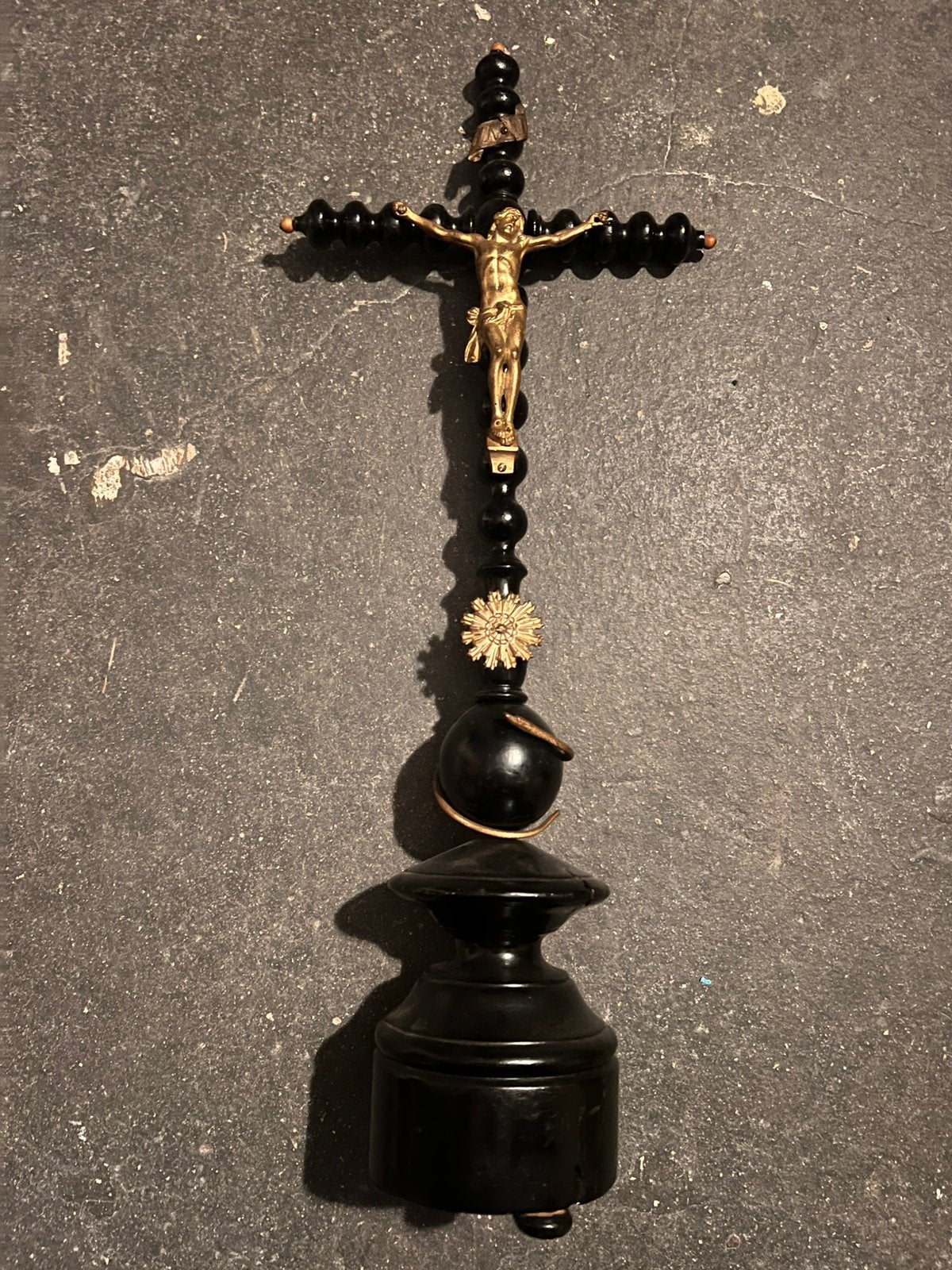 Houten kruis met corpus, Ophalen of Verzenden