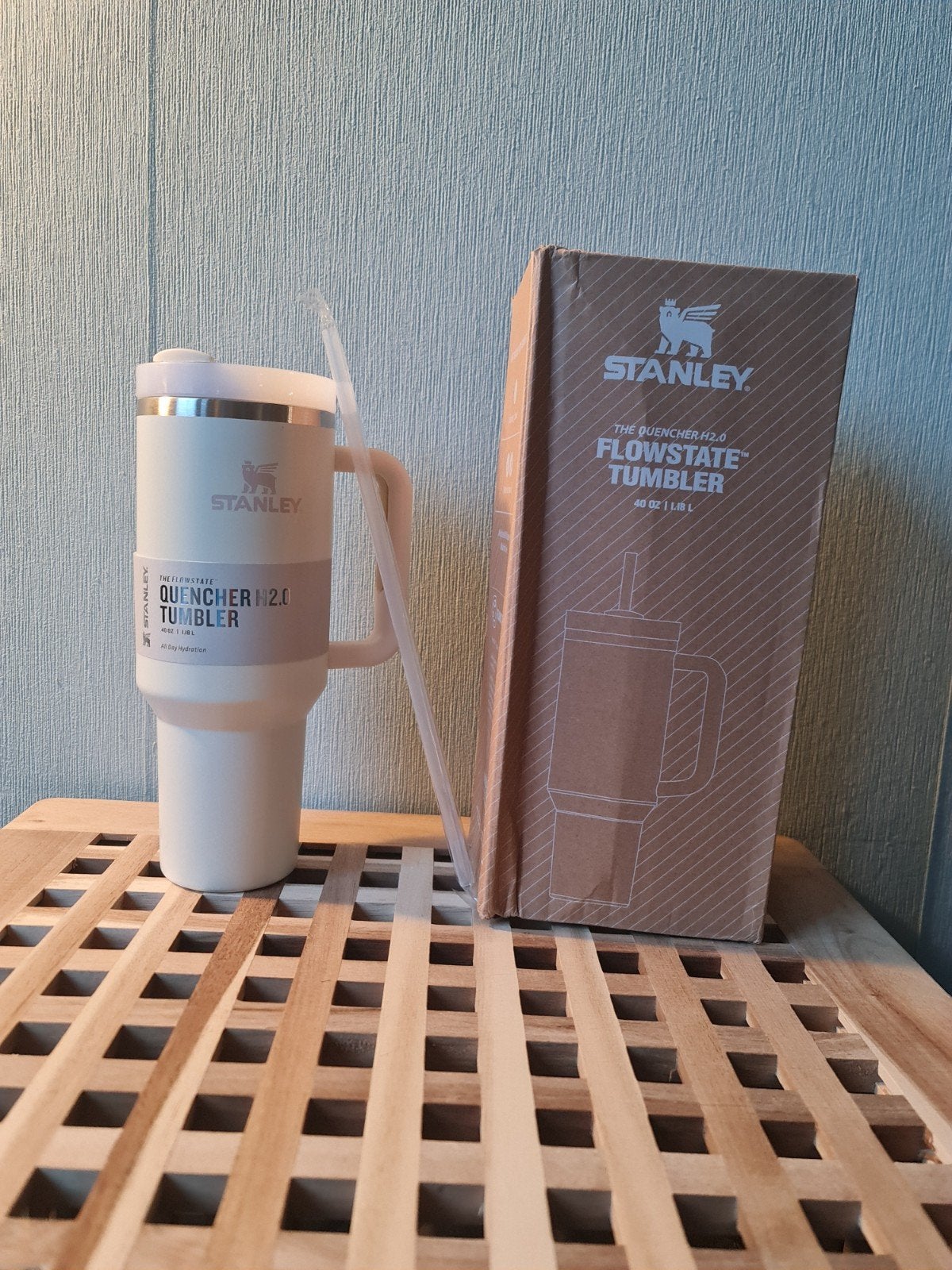 Creme kleurige Stanley beker 1.18L - Nieuw, Verzenden, Nieuw