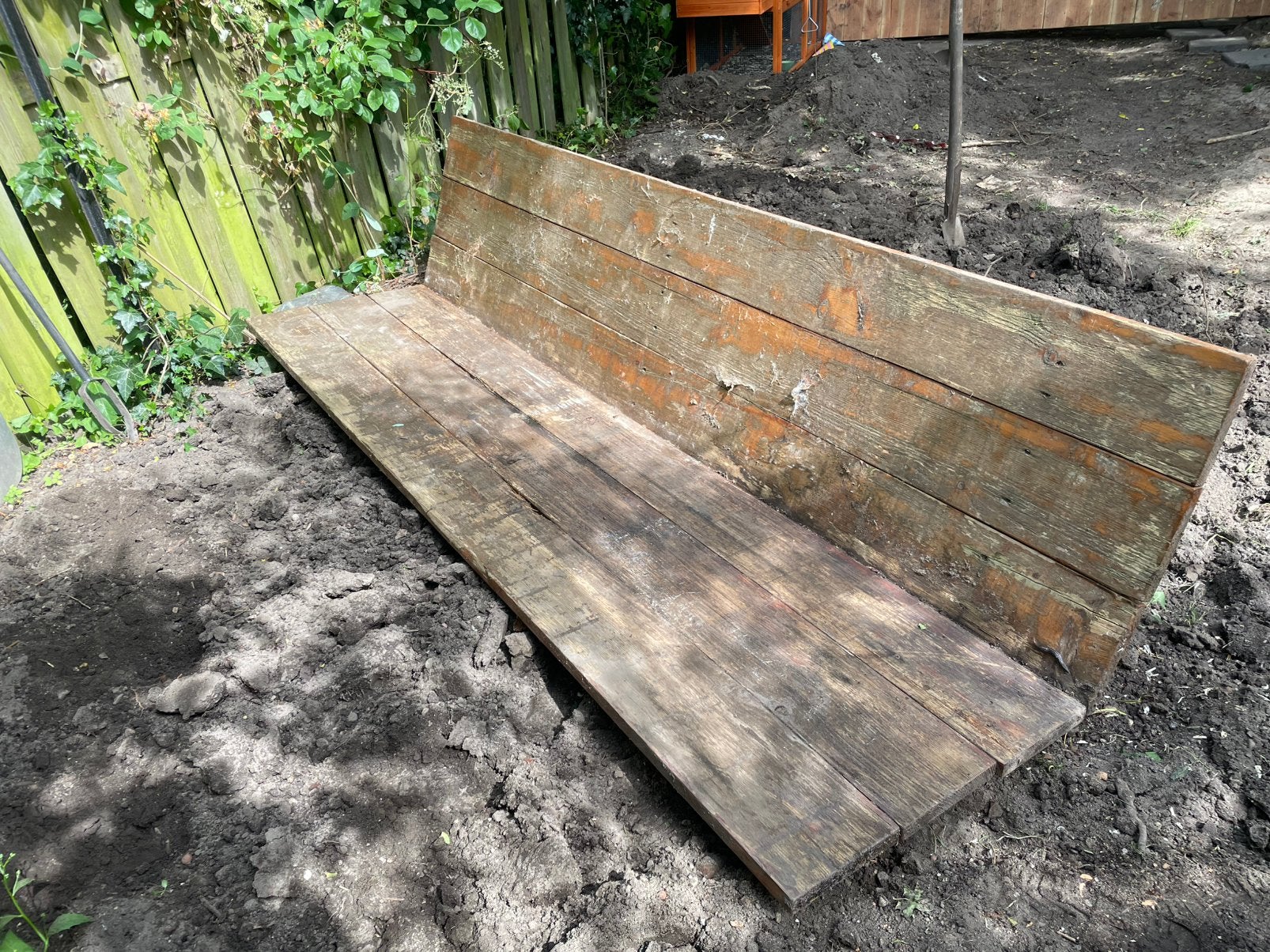 Gratis super chille tuinbank!, Ophalen, Gebruikt, Hout