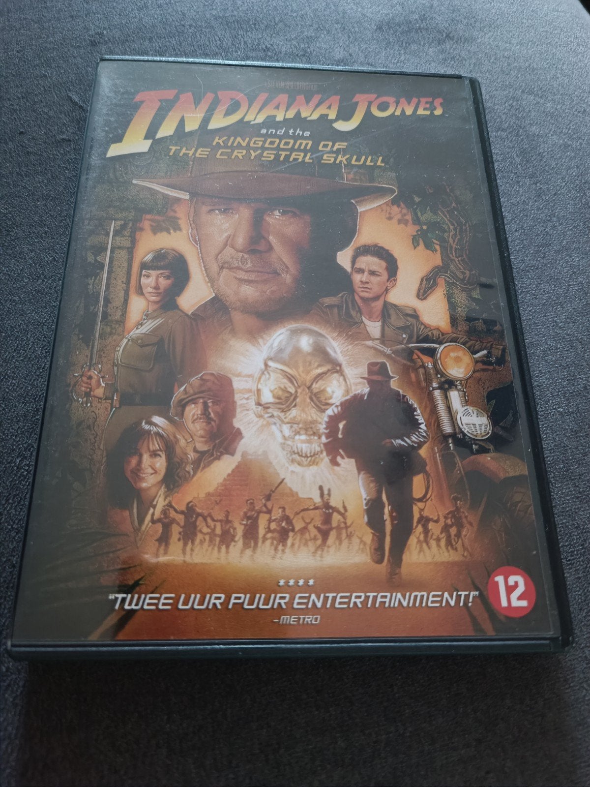 Indiana Jones and the kingdom of the crystal skull - dvd, Vanaf 12 jaar, Ophalen of Verzenden, Zo goed als nieuw