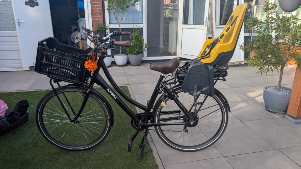 Rivena mamafiets met  krat ( zonder kinderzitje), Ophalen, Overige merken, Versnellingen