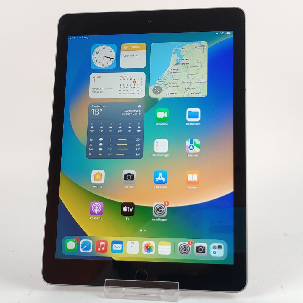 Apple iPad 5 2017 32gb Wifi || iOS 16 || Nu voor € 64.99, Gebruikt, Overige typen, Ophalen of Verzenden, X