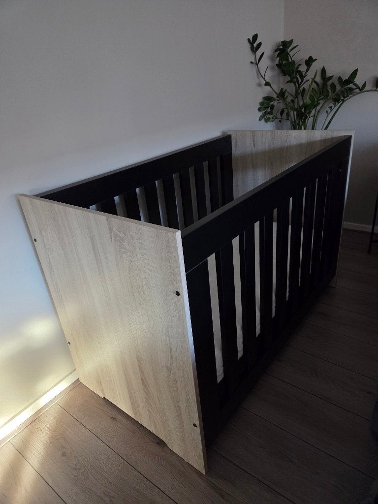 Interbaby Ledikant Basalt 60x120 - Zo goed als nieuw, Ophalen, Zo goed als nieuw, Ledikant