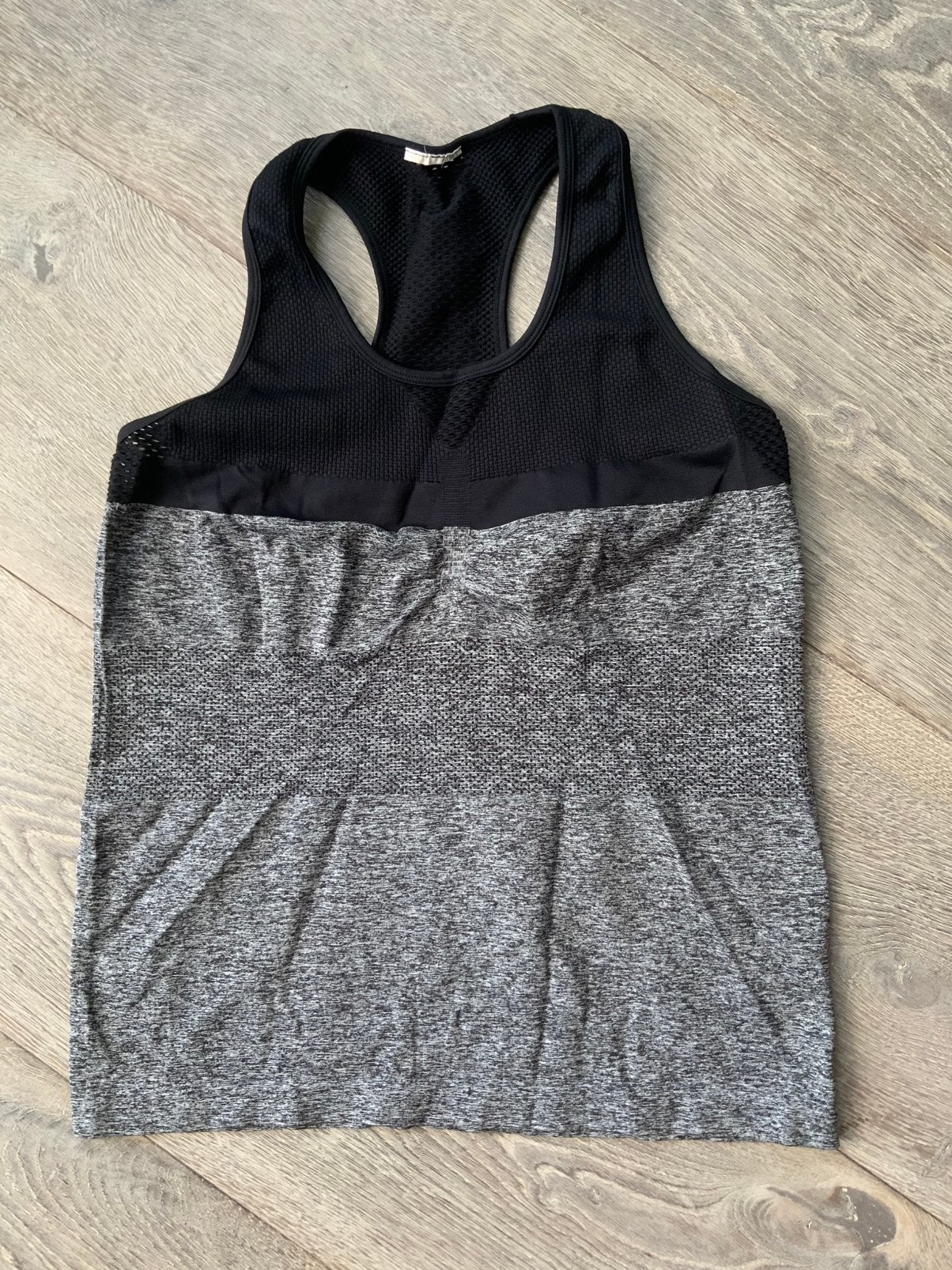 Asics grijs / zwart sport hemd mt L, Maat 42/44 (L), Ophalen of Verzenden, Zo goed als nieuw, Hardlopen of Fietsen