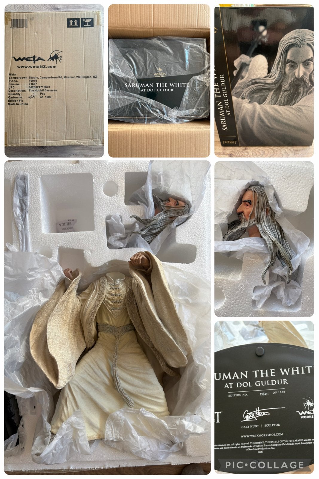Weta Saruman the White at Dol Guldur - The Hobbit Limited Ed, Verzenden, Nieuw