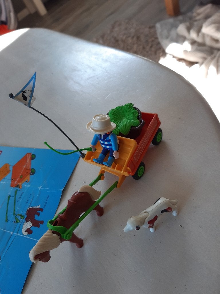 Playmobil 3118 ponykar compleet, Ophalen of Verzenden, Zo goed als nieuw