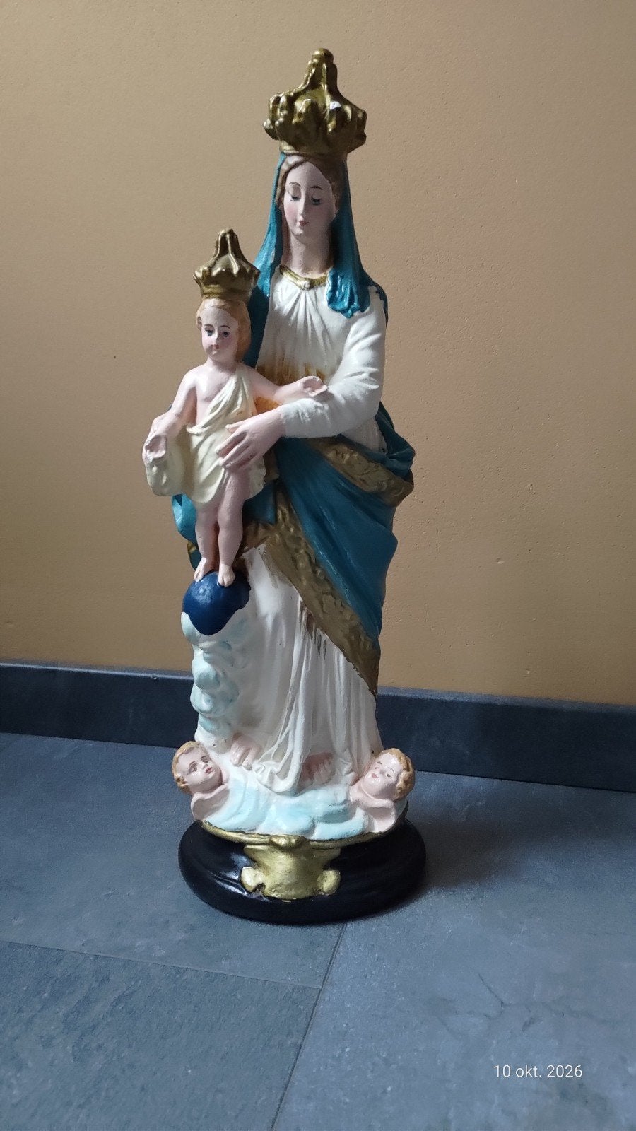 Heiligenbeeld Maria met kindje Jezus, 45cm hoog, Ophalen of Verzenden