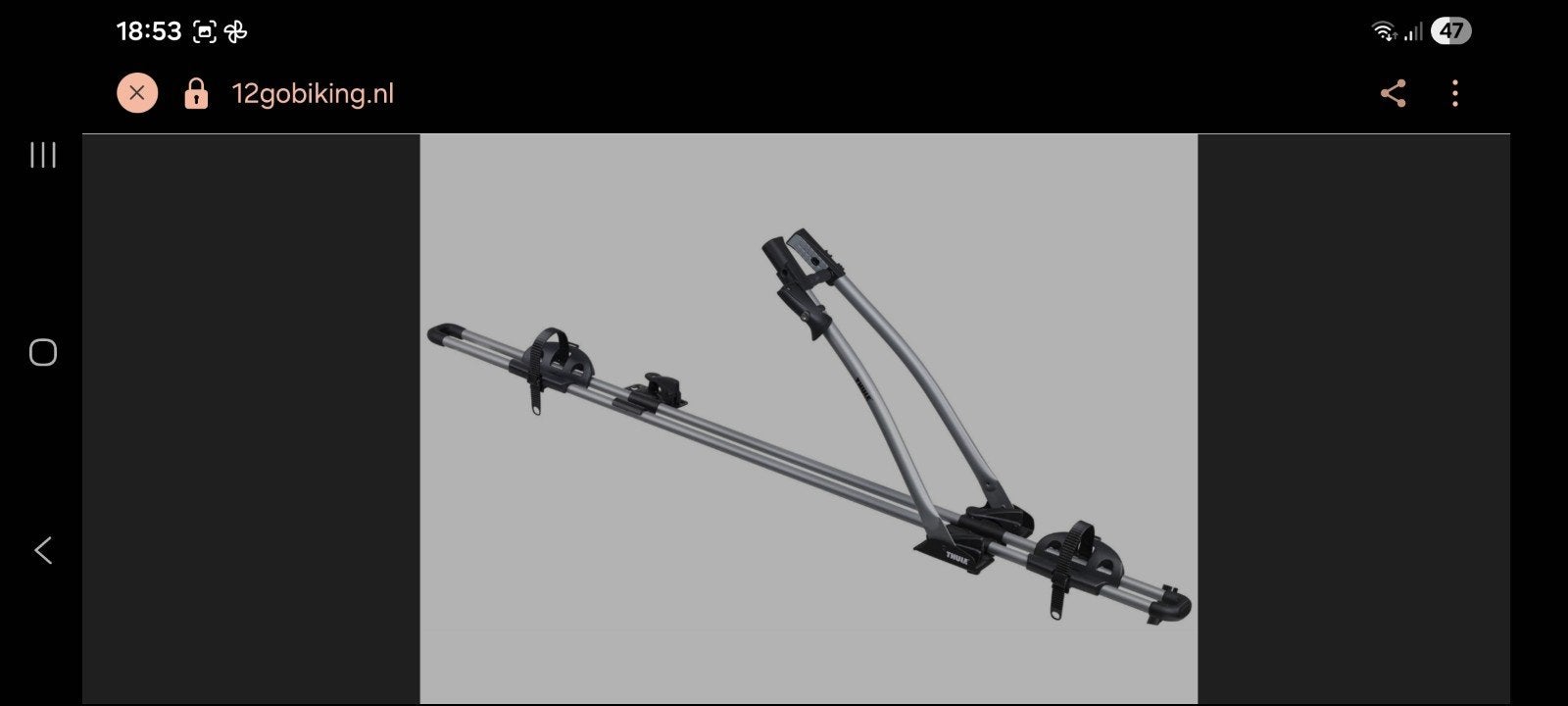 Thule fietsendrager en dakdragerset, Auto diversen, Dakdragers, Ophalen, Gebruikt