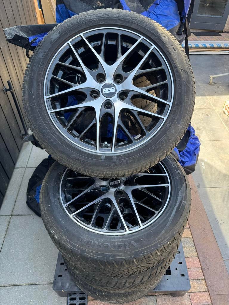 Volkswagen BBS velgen met winterbanden, Ophalen, Gebruikt, Banden en Velgen, 17 inch