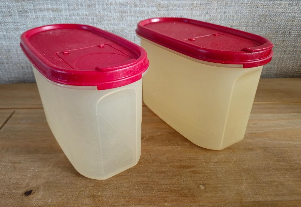 Tupperware Ruimtemaker 1,1L met rood deksel, Ophalen of Verzenden, Gebruikt, Rood, Overige typen