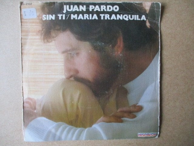 s3854 juan pardo - sin ti, Cd's en Dvd's, Ophalen, Gebruikt, 7 inch, Overige genres