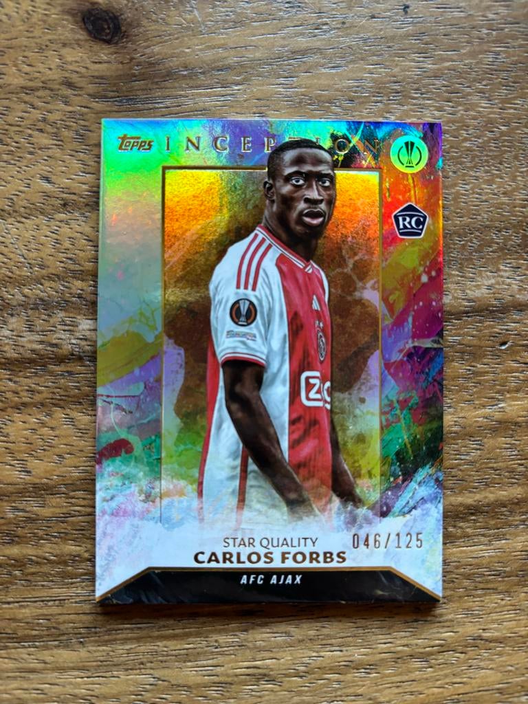 Carlos Forbs Topps Inception Star Quality RC 046/125 Ajax, Ophalen of Verzenden, Nieuw, Plaatje