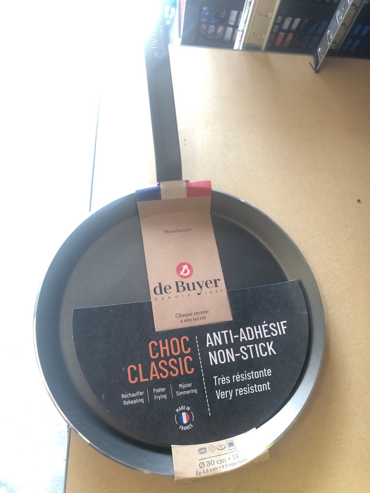 De Buyer Choc Classic Koekenpan - 30 cm - Anti-aanbak, Ophalen, Nieuw, Aluminium