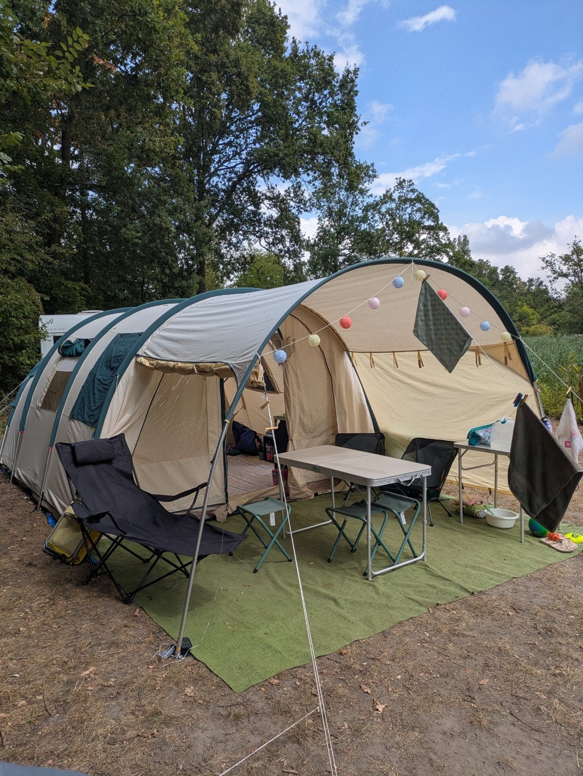 4/5 persoons tunneltent hypercamp fashion gold, Ophalen, Gebruikt, Tot en met 5