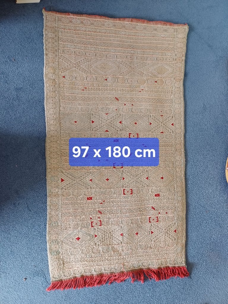 Handgeweven vintage Kelim-tapijt, Zo goed als nieuw, 150 tot 200 cm, Rechthoekig, 50 tot 100 cm